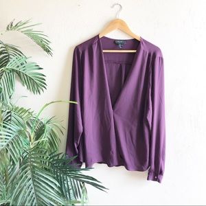 Dark purple blouse